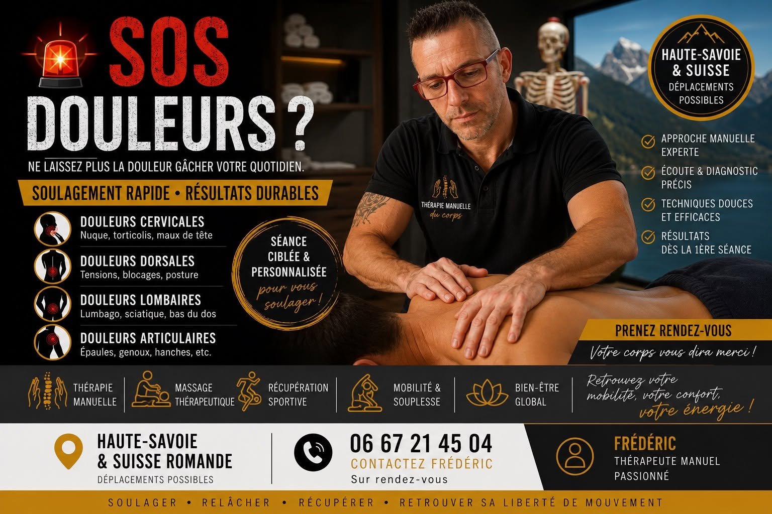 SOS douleurs Annecy, rebouteux à domicile